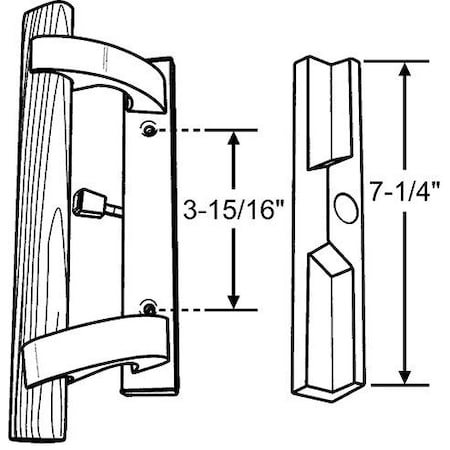 Strybuc WHITE PATIO DOOR LOCK 13-261WH